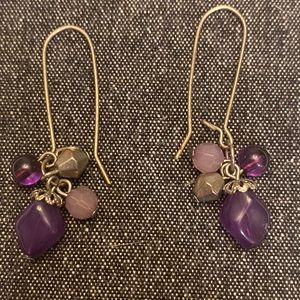 Woman’s amethyst earrings